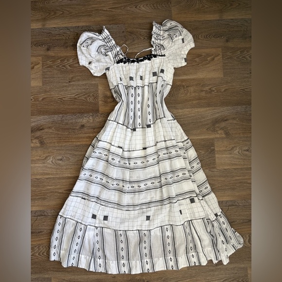 Free People Dresses & Skirts - Free people prairie maxi dress puff sleeve cottagecore milkmaid boho small